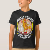 Public Tooter Funny Inappropriate Embarring Adult  T-Shirt (Vorderseite)