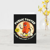 Public Tooter Inappropriate 90s Retro Fart T Funny Karte (Gelbe Blume)