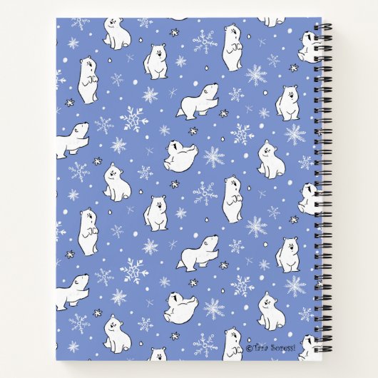 Pubs und Schneeflocken für Polarbären - Persönlich Notizblock (Rückseite)
