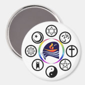 PUC Logo Round-Magnet Magnet (Vorderseite/Rückseite)