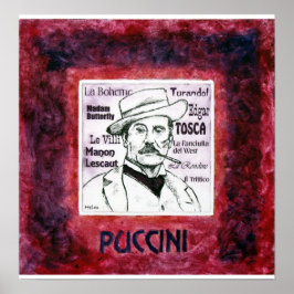 PUCCINI-Druck Poster