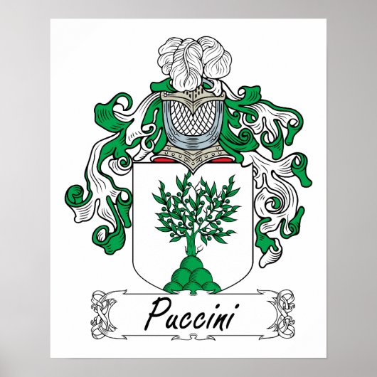 Puccini Familienwappen Poster (Vorne)