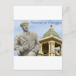 Puccini in Viareggio Farbe Postkarte
