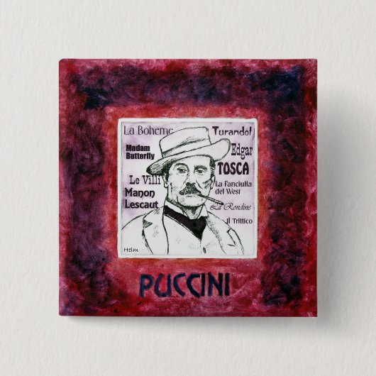 Puccini Knopf/Abzeichen Button (Vorderseite)