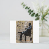 Puccini_Statue_Lucca1 Postkarte (Stehend Vorderseite)