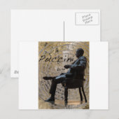 Puccini_Statue_Lucca1 Postkarte (Vorne/Hinten)