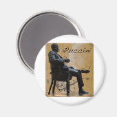 Puccini_Statue_Lucca Magnet (Vorderseite/Rückseite)