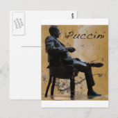 Puccini_Statue_Lucca Postkarte (Vorne/Hinten)
