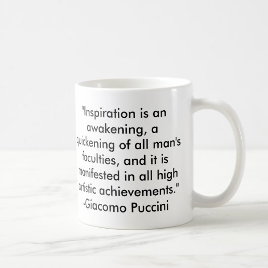 Puccini Zitat Kaffeetasse (Rechts)