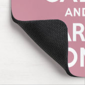 Puce bleibt ruhig und führt weiter mousepad (Ecke)