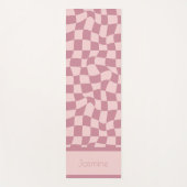 Puce Pink Checked Yogamatte (Vorderseite)