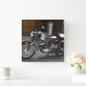 Puch 125 SV Quadratische Wanduhr (Zuhause)