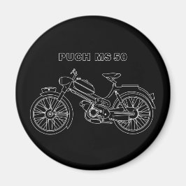 PUCH MS 50 Austrian Motor Scooter Blueprint Magnet