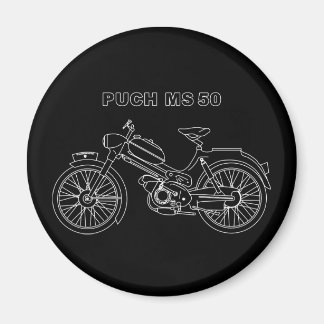 PUCH MS 50 Austrian Motor Scooter Blueprint Magnet