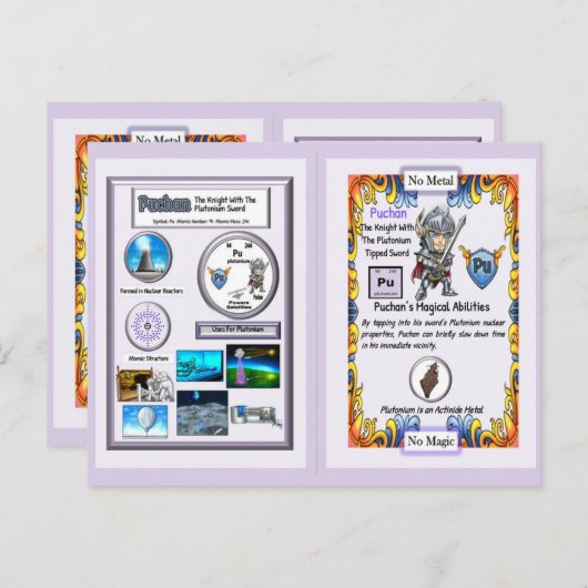 Puchan - Ritter Plutonium Sword Postkarte (Vorne/Hinten)