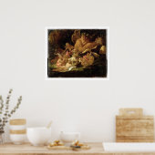 Puck and Fairies vom "Traum der Sommernacht" Poster (Küche)