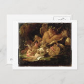 Puck and Fairies vom "Traum der Sommernacht" Postkarte (Vorne/Hinten)