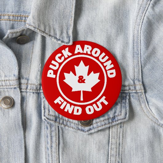 Puck Around & Finden Sie das kanadische Ahornleaf Button (Beispiel)