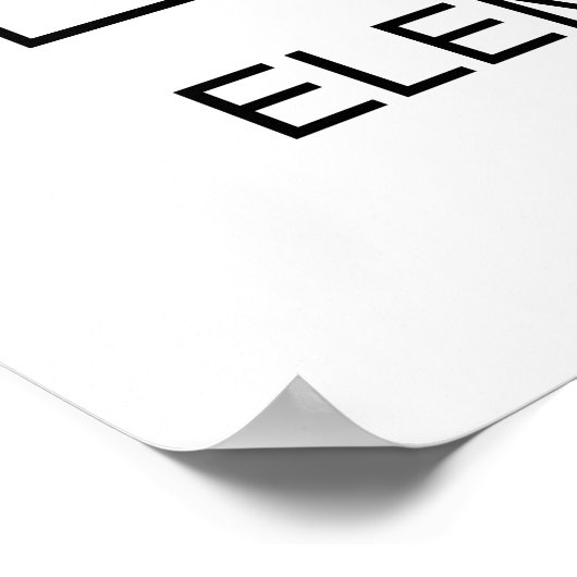 PUCK-Elemente des regelmäßigen Hockeytisches Poster (Ecke)