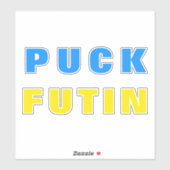 Puck Futin Aufkleber ukrainische Flagge Unterstütz (Blatt)