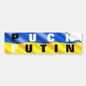Puck Futin Bumber Aufkleber Ukraine Flaggenkleber Autoaufkleber (Vorne)