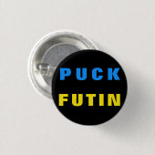 Puck Futin Button ukrainische Flag-Unterstützung U (Vorne & Hinten)