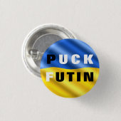 Puck Futin Button ukrainische Flag-Unterstützung U (Vorne & Hinten)
