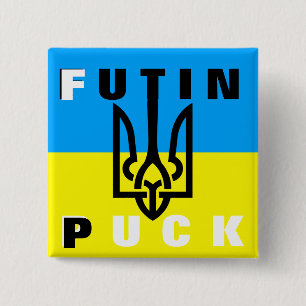 Puck Futin - Freiheit Ukraine Frieden ukrainische  Button