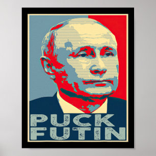 Puck Futin Hoffnung Ich stehe mit der Ukraine Poster