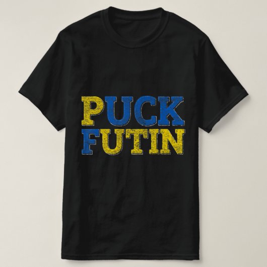 PUCK FUTIN I Stand mit der Ukraine T-Shirt (Design vorne)