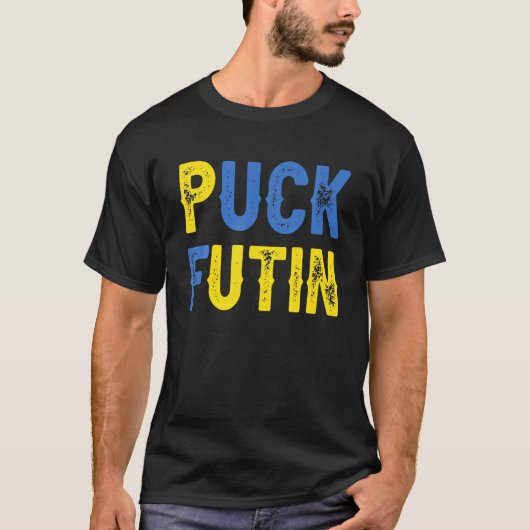 Puck Futin Meme I Stand mit Ukraine T-Shirt (Vorderseite)