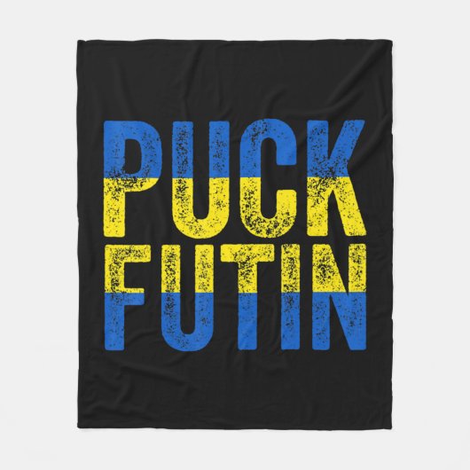 Puck Futin Meme ich mit Ukraine Lov Fleecedecke (Vorderseite)