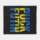 Puck Futin Meme ich mit Ukraine Lov Fleecedecke (Vorderseite (Horizontal))