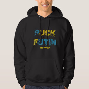 Puck Futin Meme kein Krieg Hoodie