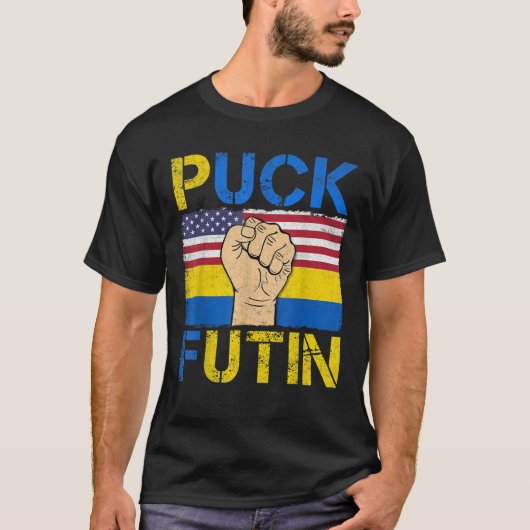 Puck Futin Meme TShirt, Anti Russland, Freie Ukrai T-Shirt (Vorderseite)