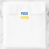 Puck Futin Runder Aufkleber (Tasche)