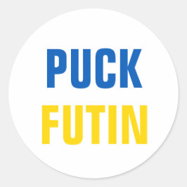 Puck Futin Runder Aufkleber