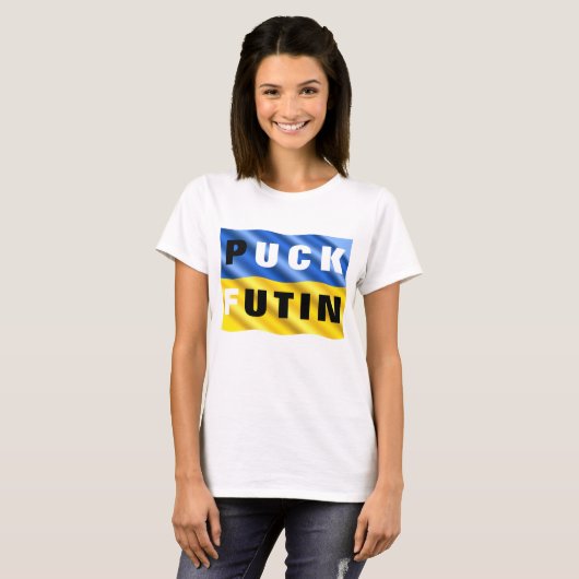 Puck Futin T - Shirt Ukraine Unterstützung ukraini (Vorne ganz)