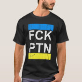 Puck Futin Ukraine Flag Unterstützung Ukraine T-Shirt (Vorderseite)