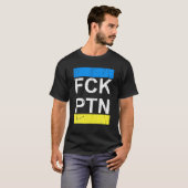 Puck Futin Ukraine Flag Unterstützung Ukraine T-Shirt (Vorne ganz)