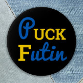 Puck Futin Ukraine unterstützt ukrainische Solidar Button