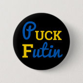 Puck Futin Ukraine unterstützt ukrainische Solidar Button (Vorderseite)
