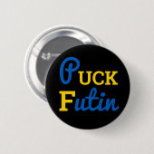 Puck Futin Ukraine unterstützt ukrainische Solidar Button (Vorne & Hinten)