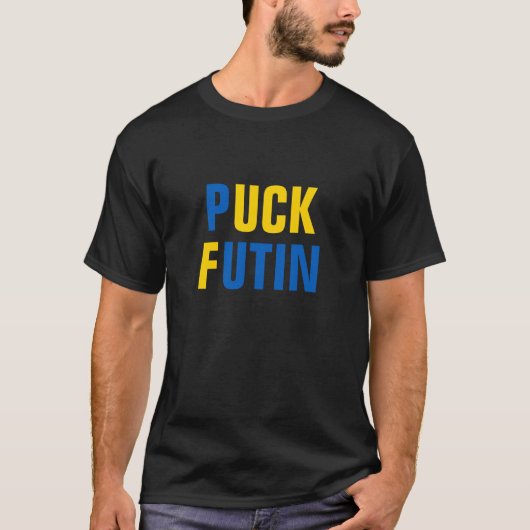 Puck Futin Ukraine Unterstützung Ukrainischer Menn T-Shirt (Vorderseite)