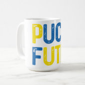 Puck Futin Unterstützung Ukraine Kaffeetasse (Vorderseite Links)