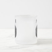 PUCK (Hockey) Frosted Glass Coffee Mug Mattglastasse (Mittel)