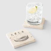 PUCK (Hockey) Steinuntersetzer (Seitenansicht)