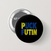 Puck kämpft für diesen Krieg - Krieg in der Ukrain Button (Vorne & Hinten)