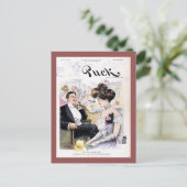 Puck Magazine Cover April 1902 Postkarte (Stehend Vorderseite)