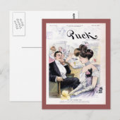 Puck Magazine Cover April 1902 Postkarte (Vorne/Hinten)